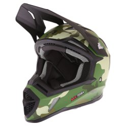 MX Terra Helmet Matt Camo Green