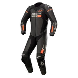 GP Force Chaser 1pc Suit Black Red Fluo