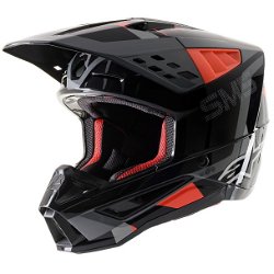 S-M5 Rover Helmet Anthracite Red Fluo Grey Camo