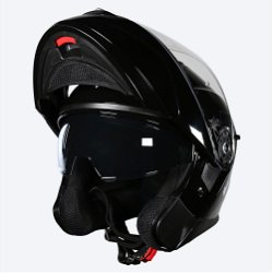 DV10 Flip Front Helmet Black