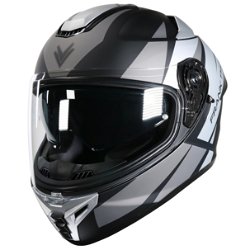 FT62 SV Tiger Helmet Matt Black Silver Grey
