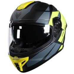 FT62 SV Tiger Helmet Matt Black Yellow Grey