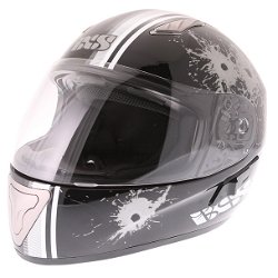 HX 1000 Shoot Helmet Black White Silver