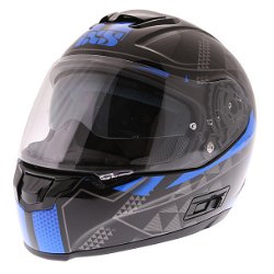 HX215 Triangle Helmet Black Blue Silver