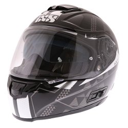 HX215 Triangle Helmet Black White Silver