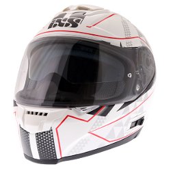 HX215 Triangle Helmet White Black Silver