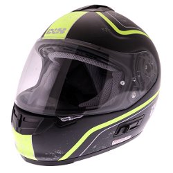 HX444 Classic Helmet Matt Black Yellow
