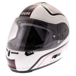 HX444 Classic Helmet White Black Red