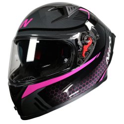 N501 Apex DVS Helmet Black Gunmetal Pink