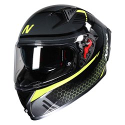 N501 Apex DVS Helmet Black Gunmetal Safety Yellow
