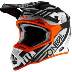 2SRS Spyde Helmet Black White Orange